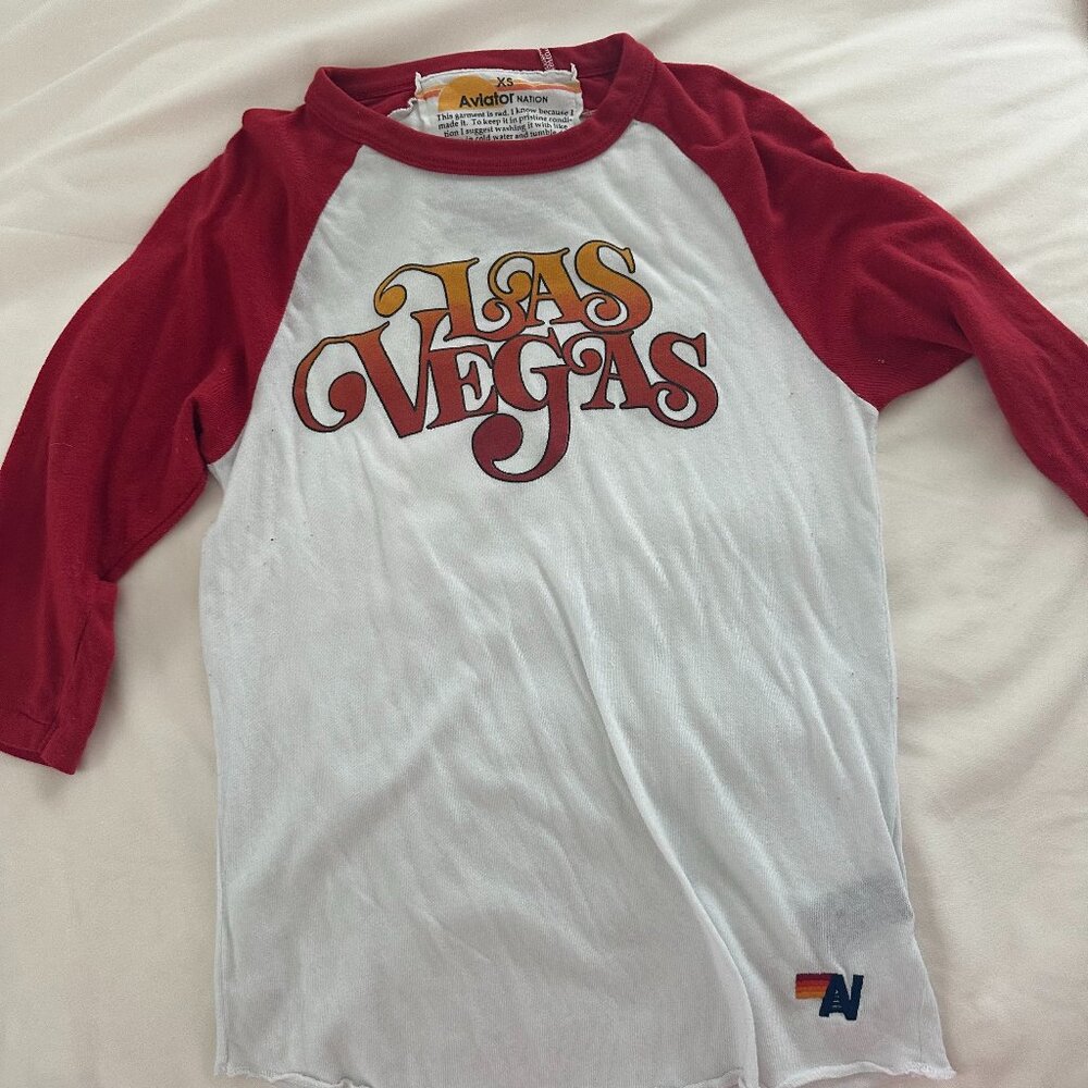 Aviator Nation Las Vegas Baseball Tee